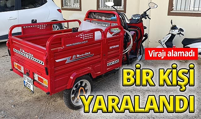 Manavgat'ta 3 tekerlekli motosiklet kazası! 1 yaralı